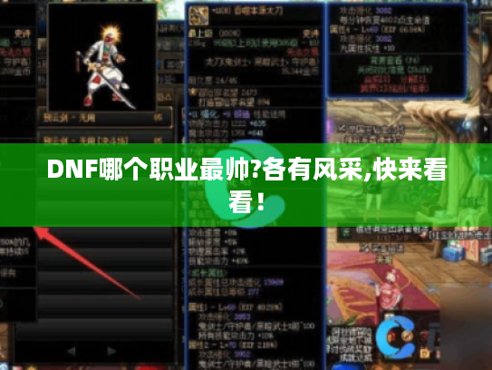 DNF哪个职业最帅?各有风采,快来看看！