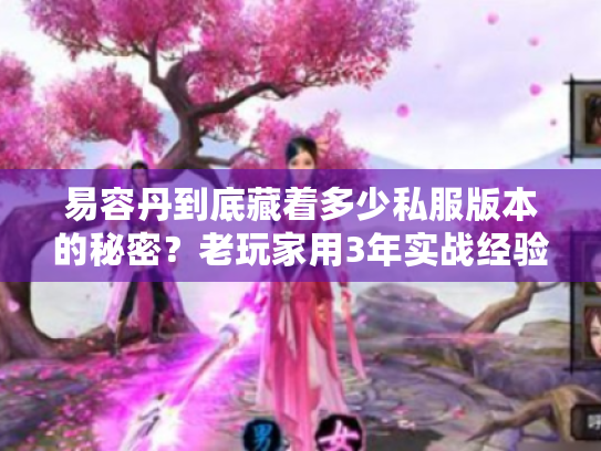 易容丹到底藏着多少私服版本的秘密？老玩家用3年实战经验帮你捋清楚