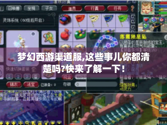 梦幻西游渠道服,这些事儿你都清楚吗?快来了解一下! 梦幻西游渠道服,这些事儿你都清楚吗?快来了解一下!