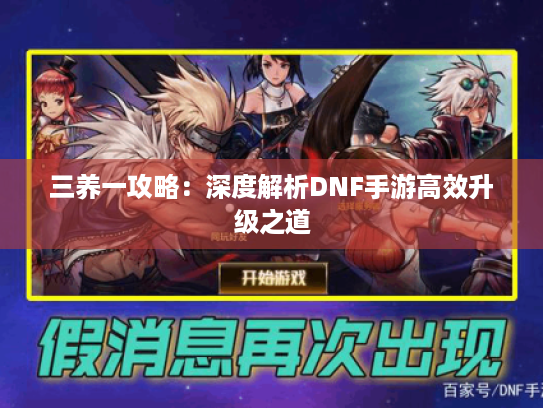 三养一攻略：深度解析DNF手游高效升级之道