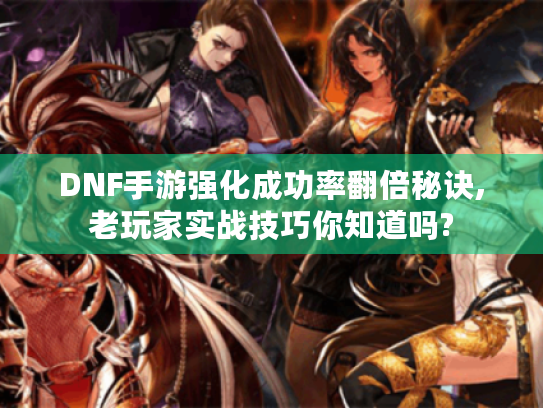 DNF手游强化成功率翻倍秘诀,老玩家实战技巧你知道吗?