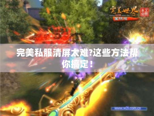 完美私服清屏太难?这些方法帮你搞定！