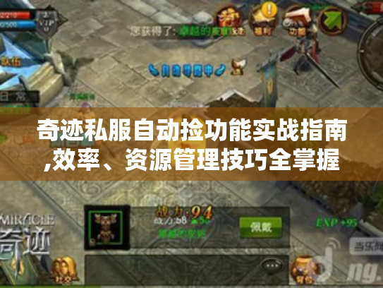 奇迹私服自动捡功能实战指南,效率、资源管理技巧全掌握