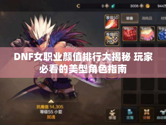 DNF女职业颜值排行大揭秘 玩家必看的美型角色指南