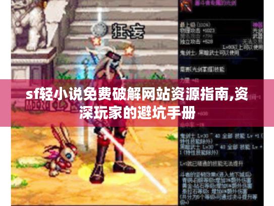 sf轻小说免费破解网站资源指南,资深玩家的避坑手册