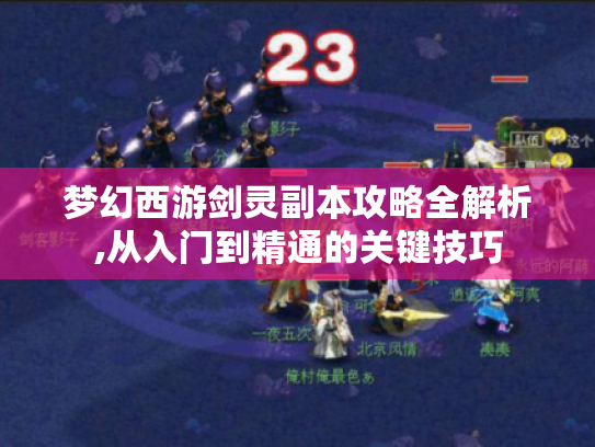 梦幻西游剑灵副本攻略全解析,从入门到精通的关键技巧 梦幻西游剑灵副本攻略全解析,从入门到精通的关键技巧