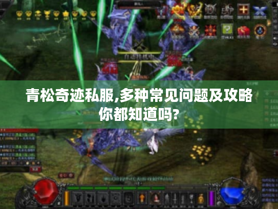 青松奇迹私服,多种常见问题及攻略你都知道吗?