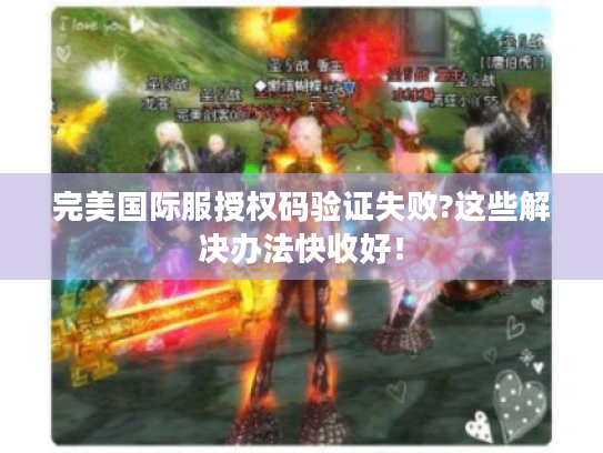 完美国际服授权码验证失败?这些解决办法快收好！