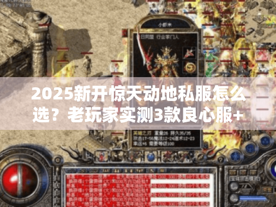 2025新开惊天动地私服怎么选?老玩家实测3款良心服+升级秘籍 2025新开惊天动地私服怎么选?老玩家实测3款良心服+升级秘籍
