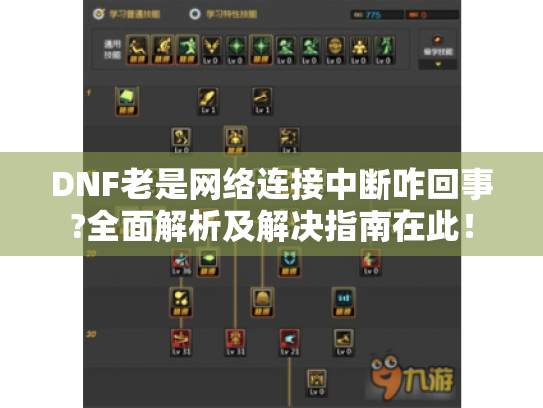 DNF老是网络连接中断咋回事?全面解析及解决指南在此！