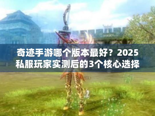 奇迹手游哪个版本最好？2025私服玩家实测后的3个核心选择标准