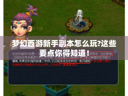 梦幻西游新手副本怎么玩?这些要点你得知道！