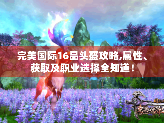 完美国际16品头盔攻略,属性、获取及职业选择全知道! 完美国际16品头盔攻略,属性、获取及职业选择全知道!