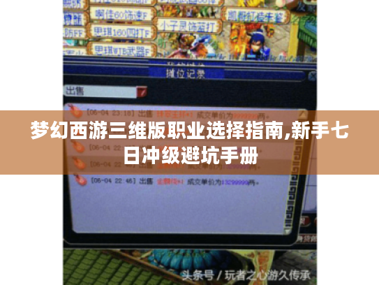 梦幻西游三维版职业选择指南,新手七日冲级避坑手册