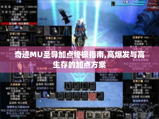 奇迹MU圣导加点终极指南,高爆发与高生存的加点方案