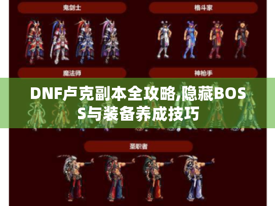DNF卢克副本全攻略,隐藏BOSS与装备养成技巧