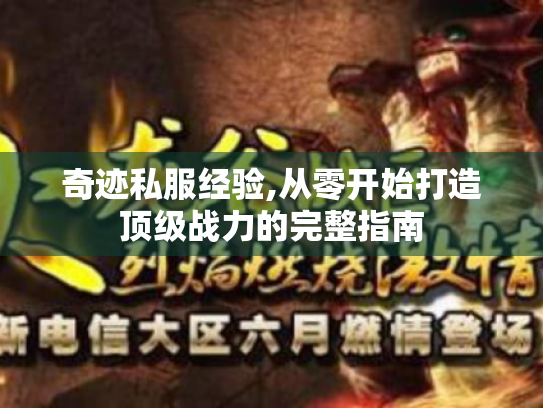 奇迹私服经验,从零开始打造顶级战力的完整指南