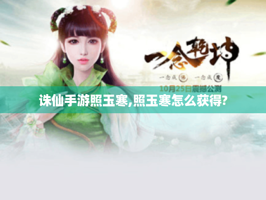 诛仙手游照玉寒,照玉寒怎么获得?