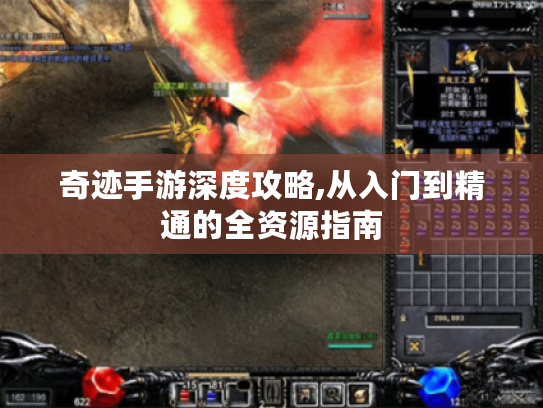 奇迹手游深度攻略,从入门到精通的全资源指南