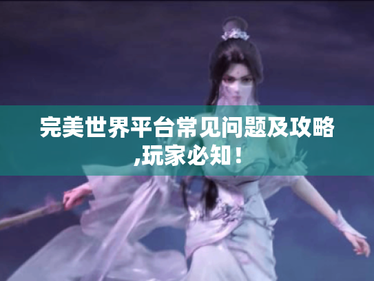 完美世界平台常见问题及攻略,玩家必知！