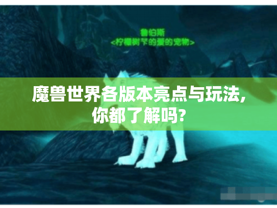 魔兽世界各版本亮点与玩法,你都了解吗? 魔兽世界各版本亮点与玩法,你都了解吗?