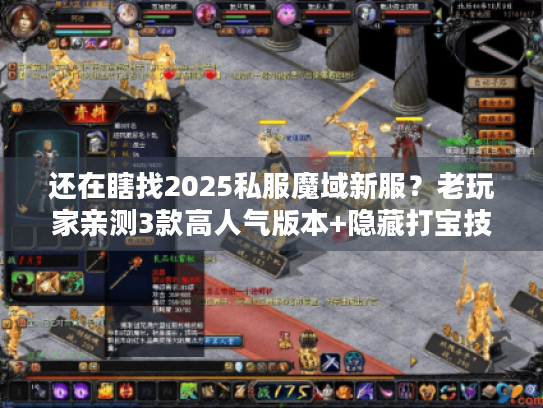 还在瞎找2025私服魔域新服？老玩家亲测3款高人气版本+隐藏打宝技巧