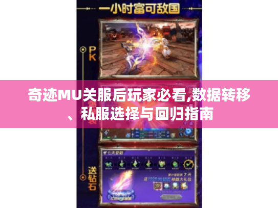 奇迹MU关服后玩家必看,数据转移、私服选择与回归指南
