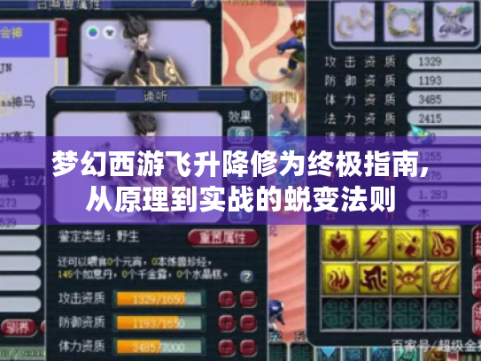梦幻西游飞升降修为终极指南,从原理到实战的蜕变法则