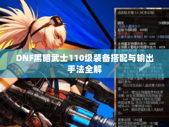 DNF黑暗武士110级装备搭配与输出手法全解