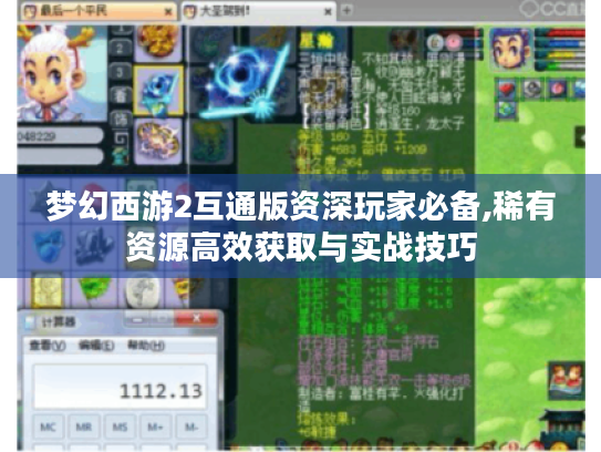 梦幻西游2互通版资深玩家必备,稀有资源高效获取与实战技巧
