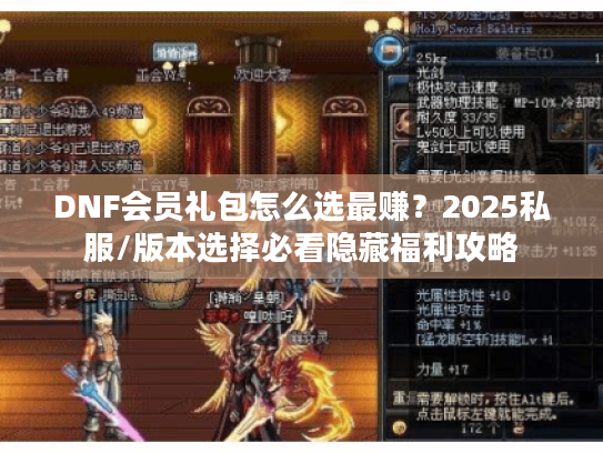DNF会员礼包怎么选最赚？2025私服/版本选择必看隐藏福利攻略