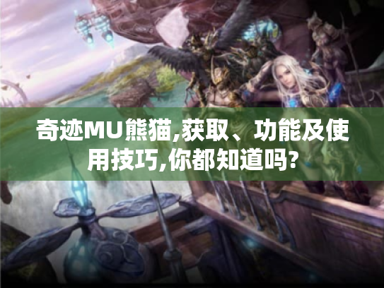 奇迹MU熊猫,获取、功能及使用技巧,你都知道吗? 奇迹MU熊猫,获取、功能及使用技巧,你都知道吗?
