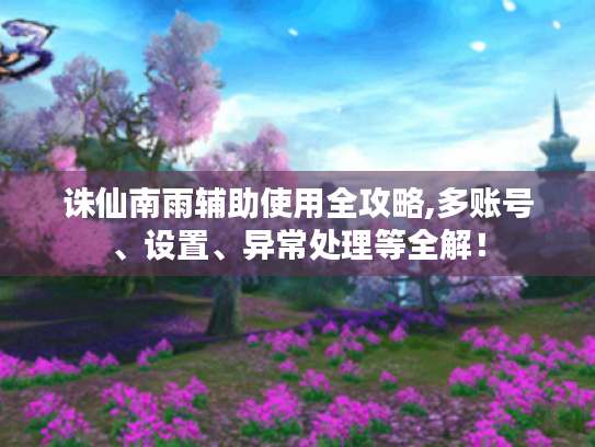 诛仙南雨辅助使用全攻略,多账号、设置、异常处理等全解！