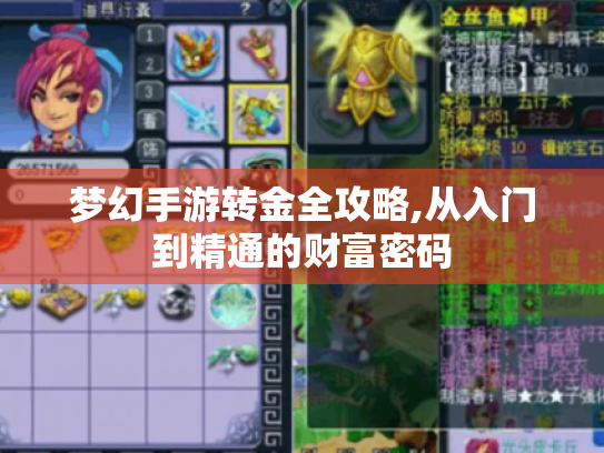 梦幻手游转金全攻略,从入门到精通的财富密码