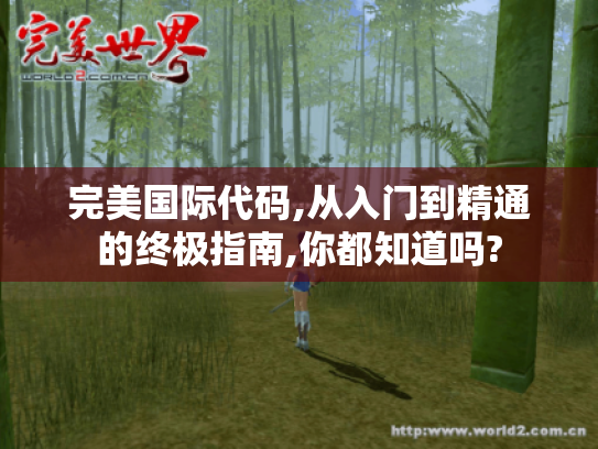 完美国际代码,从入门到精通的终极指南,你都知道吗? 完美国际代码,从入门到精通的终极指南,你都知道吗?