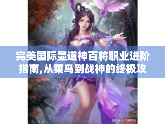 完美国际显道神百将职业进阶指南,从菜鸟到战神的终极攻略