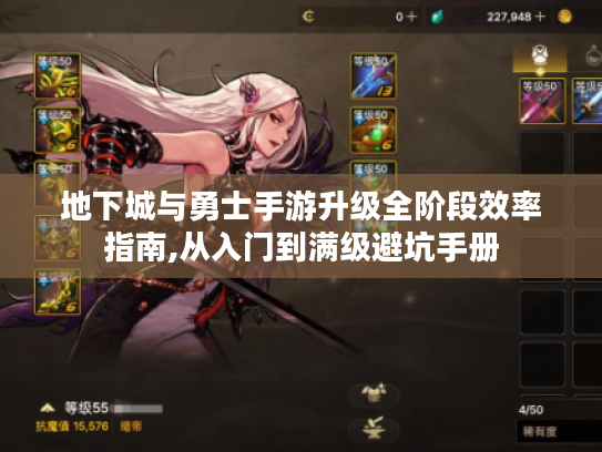 地下城与勇士手游升级全阶段效率指南,从入门到满级避坑手册