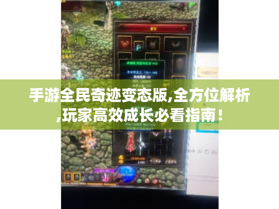 手游全民奇迹变态版,全方位解析,玩家高效成长必看指南！