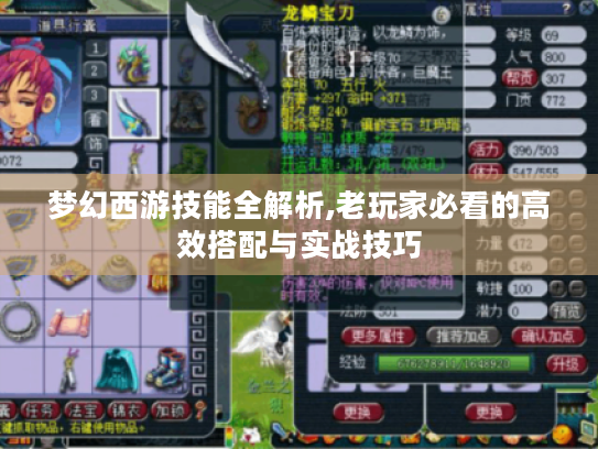 梦幻西游技能全解析,老玩家必看的高效搭配与实战技巧