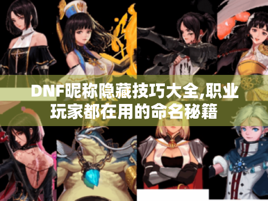 DNF昵称隐藏技巧大全,职业玩家都在用的命名秘籍