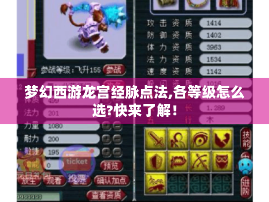 梦幻西游龙宫经脉点法,各等级怎么选?快来了解！