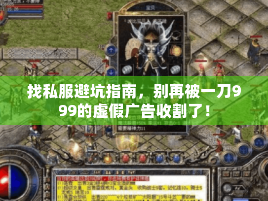 找私服避坑指南，别再被一刀999的虚假广告收割了！