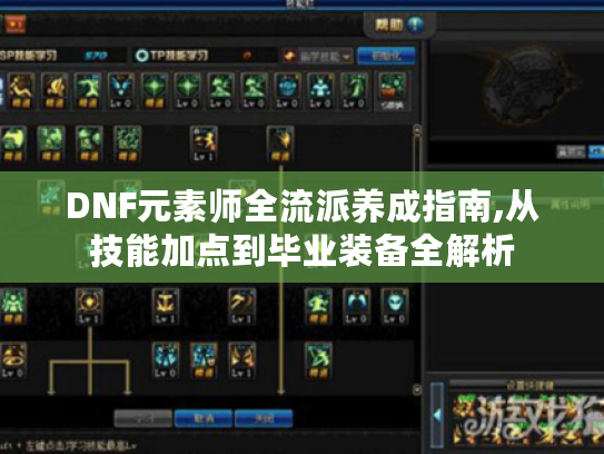 DNF元素师全流派养成指南,从技能加点到毕业装备全解析