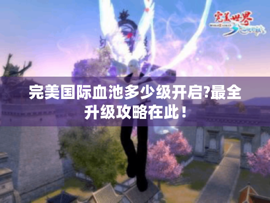 完美国际血池多少级开启?最全升级攻略在此! 完美国际血池多少级开启?最全升级攻略在此!