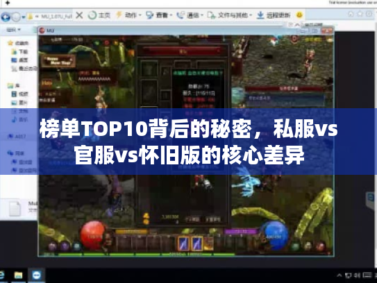 榜单TOP10背后的秘密，私服vs官服vs怀旧版的核心差异