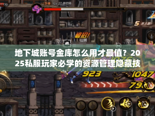 地下城账号金库怎么用才最值？2025私服玩家必学的资源管理隐藏技巧