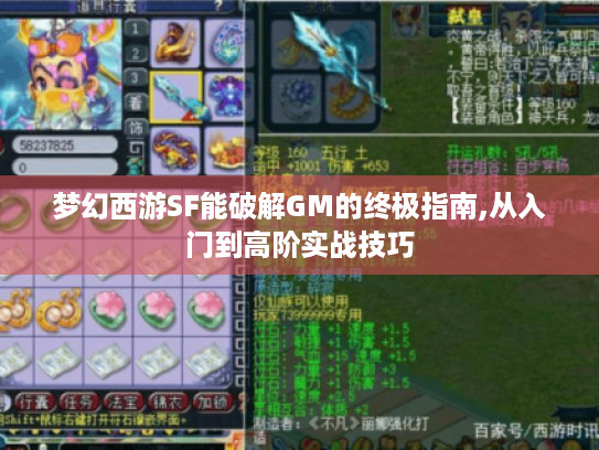 梦幻西游SF能破解GM的终极指南,从入门到高阶实战技巧