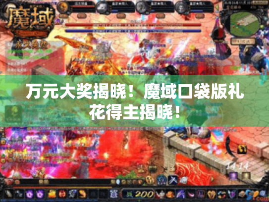 万元大奖揭晓！魔域口袋版礼花得主揭晓！