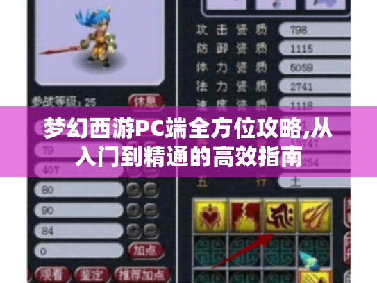 梦幻西游PC端全方位攻略,从入门到精通的高效指南