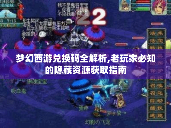 梦幻西游兑换码全解析,老玩家必知的隐藏资源获取指南 梦幻西游兑换码全解析,老玩家必知的隐藏资源获取指南